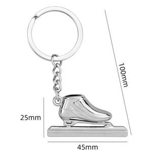 <strong>Ice</strong> <strong>Skate</strong> Metal Keychain Sport Skater Jewelry Snowflake <strong>Gift</strong> for <strong>Skate</strong> Lovers - Product Image 5