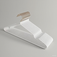 Support suspendu pour vêtements secs Cintre noir pour vêtements pour adultes Cintres en plastique + métal Organisateur de vêtements pour la maison