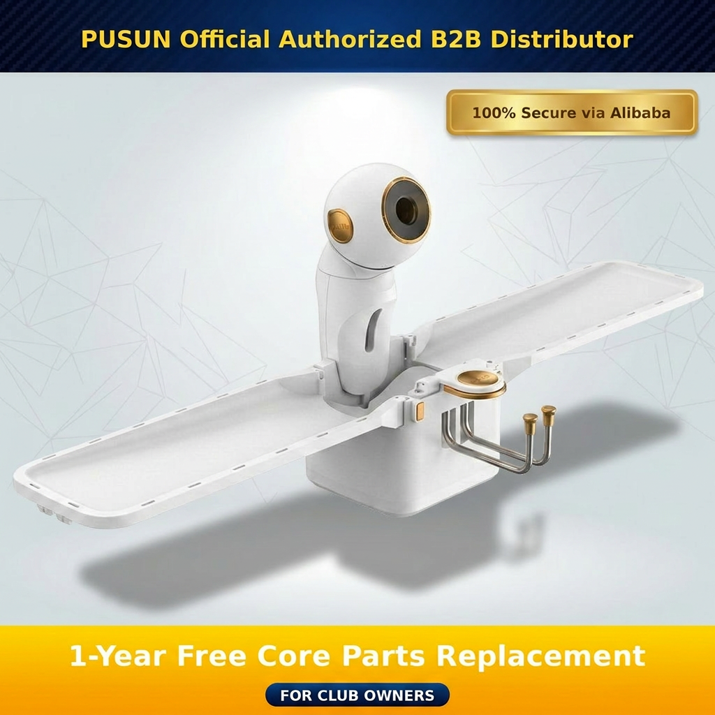 Newly Upgraded PUSUN for Pro AI Voice-Controlled Table Tennis Robot 3-Wheel Drive Professional Training Machine Fully Automatic
