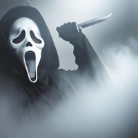 Masque d'horreur Halloween Scream, couvre-chef en plastique effrayant pour NPC, accessoire de déguisement pour fête cosplay, blague, farce, costume effrayant, noir