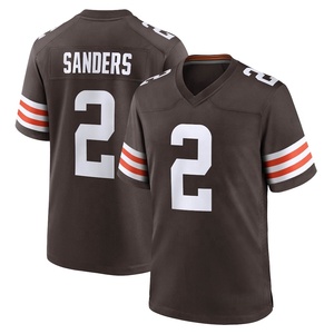 Maillot de football américain <span class=keywords><strong>pas</strong></span> <span class=keywords><strong>cher</strong></span> Cleveland Browns Shedeur Sanders 10 Quinshon Judkins 49 Schwesinger - Product Image 2