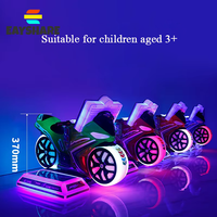 Máquina de Juegos Infantil con Monedas, Simulador de Motocicleta, Columpio Eléctrico para Niños, Juguete