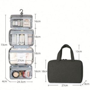 Vente directe usine – Trousse de toilette étanche petite quantité, sac de voyage suspendu, rangement maquillage, sac coloré de haute qualité - Product Image 1
