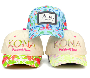 Casquettes de baseball ajustables à 6 panneaux en gros, avec logo brodé personnalisé et impression florale intégrale pour les sports de plein air - Product Image 5