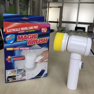 Offre Spéciale 5 dans 1 <span class=keywords><strong>magique</strong></span> Brosse Sonic Laveur Turbo Brosse De Nettoyage Efficace Propre Cuisine, salle de bains, verre - Product Image 4