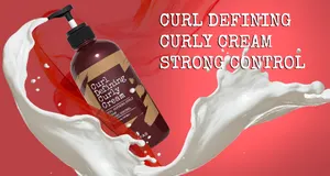 Oem odm-crema rizadora con diseño personalizado, productos para el cabello rizado, crema rizadora hidratante, con bajo nivel de pedido