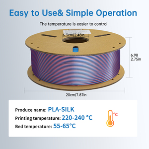 LONQI PLA Seidenfilament Rosenrot und Blau 1,75mm 1kg 3kg 5kg 10kg Spezifikation PLA 3D-Drucker-Filament - Product Image 6