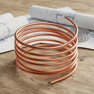 Tubo de Cobre en Espiral para Aire Acondicionado y Plomería, Estándar ASTM, Antioxidante - Product Image 1