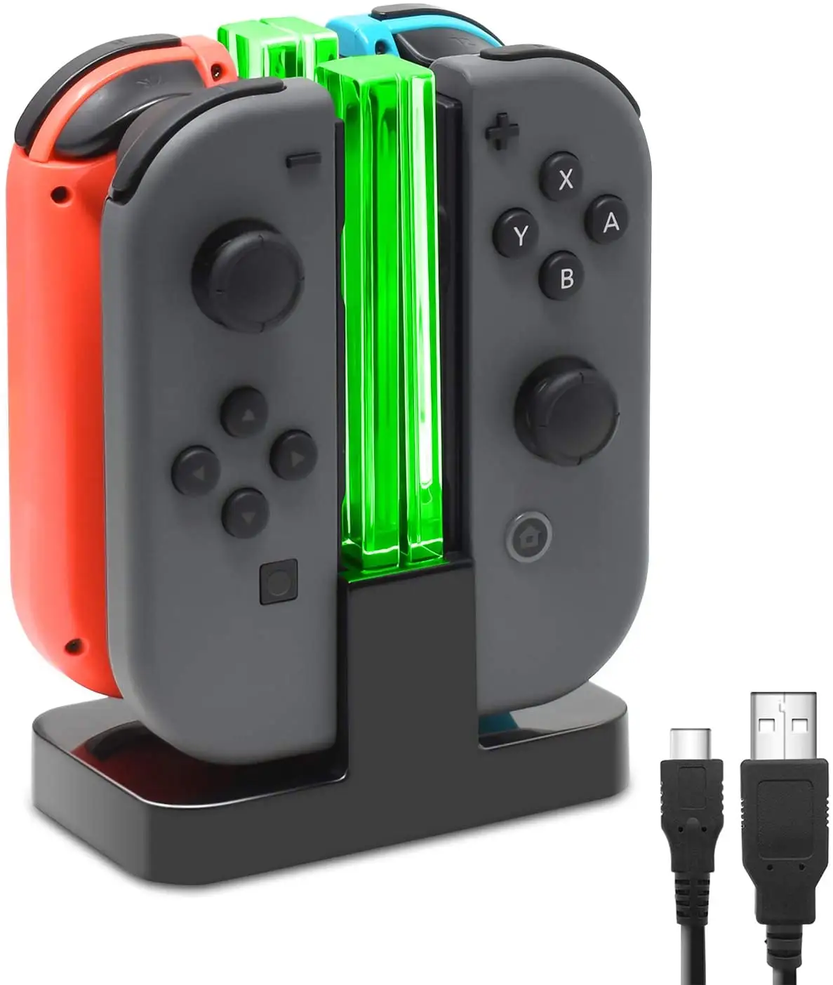 Vendita calda 4 In 1 tipo di alimentatore a commutazione cavo stazioni di ricarica rapida Dock di ricarica per Nintendo Switch Joy Con