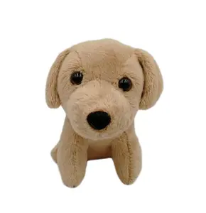 Porte-clés en peluche de haute qualité, jouet personnalisé, Design OEM/ODM, 4 pouces, Labrador, vente en gros