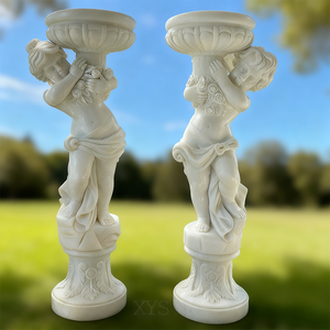 Garden Park Estatuas de piedra al aire libre y esculturas de mármol <span class=keywords><strong>natural</strong></span> Macetas y jarrones de granito de estilo europeo Durable - Product Image 2