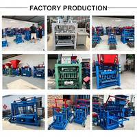 Petite machine électrique de fabrication de briques de ciment emboîtables