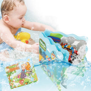 Jouets de baignoire sans moule pour les tout-petits 6 à 12 18 mois jouets de bain éducatifs doux pour les filles de 1 à 3 <span class=keywords><strong>ans</strong></span> garçons <span class=keywords><strong>livre</strong></span> de bain pour bébé - Product Image 6