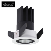 Vente en gros de projecteurs de plafond noir pour intérieur de maison Cob aluminium réglable Anti-éblouissement 5w 7w 9w 12w Mini Spot Led de projet