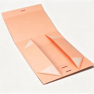 Custom Luxury Peach <b>Magnetic</b> Flip <b>Gift</b> <b>Box</b> Factory Wholesale Custom Logo Cosmetic Perfume Storage <b>Box</b> - Product Image 1