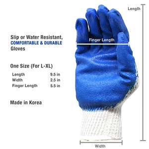Guante de látex suave Equipo de protección de punto de algodón Trabajo de seguridad de jardinería industrial Guante constructivo <span class=keywords><strong>Premium</strong></span> para Polonia Guantes - Product Image 2