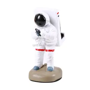 Setelan Putih Astronot Figur Mini Fiigures Poli Resin Ukuran Kecil