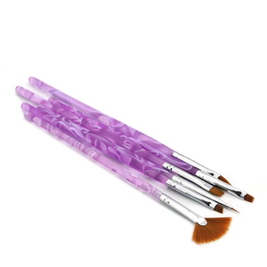 Nail Brush For Manicure Gel Pen Gradient Liner Painting 6pcs/<b>set</b> Acrylic Nail Builder Painting Drawing Carving Pen Gel Brush <b>Set</b> - Product Image 3
