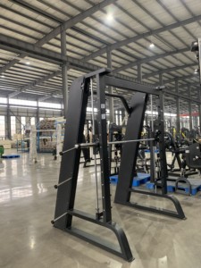 Soporte para Sentadillas y <span class=keywords><strong>Press</strong></span> de Banca de Alta Resistencia, Máquina Smith para Gimnasio en Casa, con <span class=keywords><strong>Barra</strong></span> Inclinada para Dominadas y Barras de Peso - Product Image 5