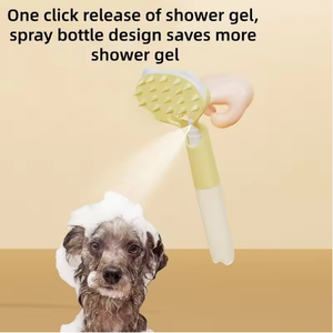 Cepillo de Silicona Suave para Baño de Mascotas con Boquilla 3 en 1, Cepillo Multifuncional de Silicona para Perros, Herramienta Portátil de Aseo para Mascotas - Product Image 6
