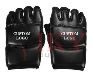 High Quty PU Leather MMA Sparring <b>Gloves</b> for Adults 8oz to <b>16oz</b> Sizes Available Punching Feature Printed Pattern - Product Image 6