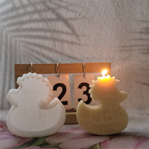 Moldes de fundición de silicona hechos a mano Kingnoo para DIY estilo Ins adornos decorativos molde de pato X0034 herramientas de pastel de forma Irregular - Product Image 2