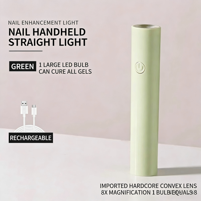 Handheld UV LED Nail Lamp Mini Portable Rechargeable Gel Nail Curing Light for Home Salon