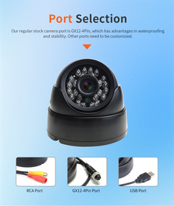 Cámara de Vigilancia CCTV Tipo Domo Impermeable IP68, 1080P AHD para Uso en Interiores/Exteriores, Visión Nocturna IR y Vista Trasera Lateral para Hogar/Oficina/Camión/Autobús - Product Image 4