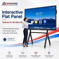 Papan Tulis Interaktif Layar Sentuh Multi-Touch Kingone Premium Factory 4K UHD untuk Pendidikan dan Kantor