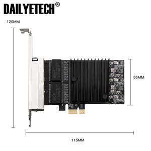10/100/1000Mbps LAN Card <span class=keywords><strong>PCI</strong></span> Express X4 Gigabit <span class=keywords><strong>Ethernet</strong></span> <span class=keywords><strong>4</strong></span> cổng RJ45 Card mạng với Intel 82571 - Product Image 5