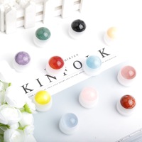 Flacons roll-on en jade cristal naturel pour parfums et huiles essentielles avec embouts de crayon à sourcils - Vente en gros