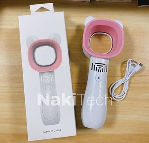 Mùa Hè Dễ Thương Mèo Tai Fan Không Cánh Cầm Tay USB Có Thể Sạc Lại Ngoài Trời Xách Tay Mini Trong Nhà Điện Làm Mát Nhà Tay Người Hâm Mộ - Product Image 6