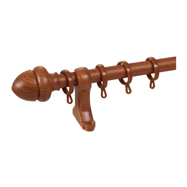 home decorative cheap curtain rod finials white wooden curtain rods,cast iron curtain rod