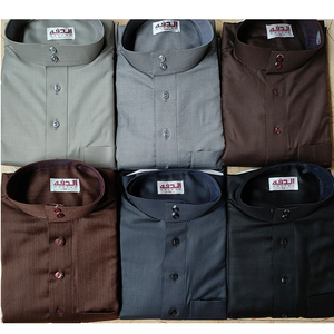 Túnica Thobe Masculina Estilo Qatarí 2026, Bordada, Islámica, <span class=keywords><strong>de</strong></span> Manga Larga, Jubbah, Thawb, <span class=keywords><strong>Vestido</strong></span> Árabe Musulmán para Oración, Eid, Bodas y Fiestas - Product Image 1