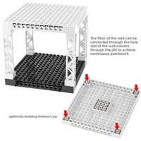 Compatible con la placa base de bloques de construcción 65803, placa inferior gruesa de 16x16, accesorios de juguete de plástico ABS, ladrillo con orificios para construir escenas.