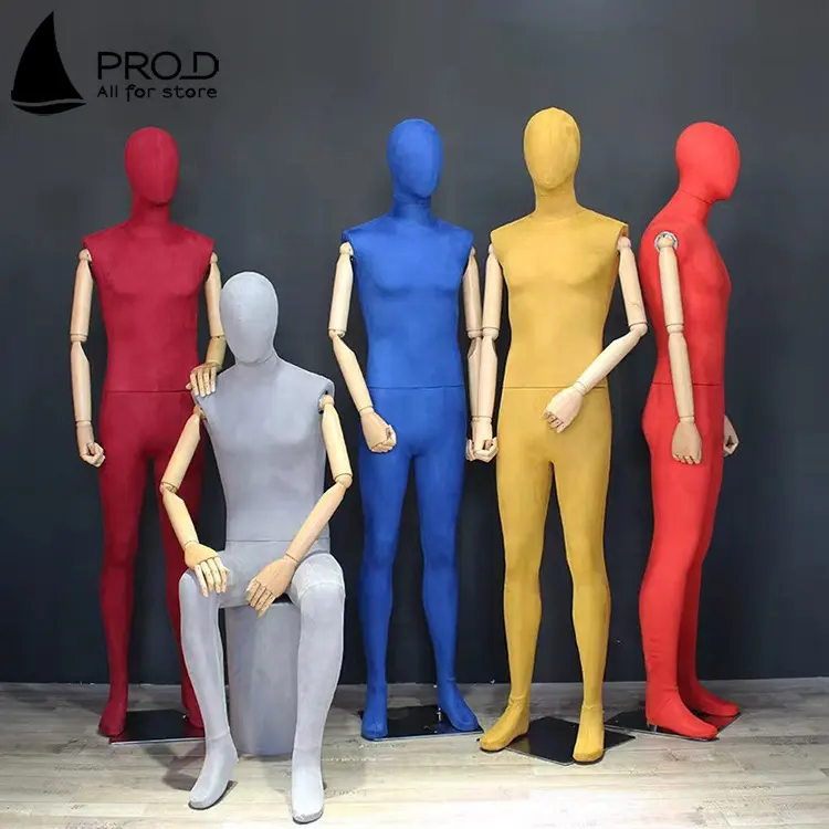 Winkel Etalage Multi-color Mooie Staande Full Body Display Kleding Mannequin Fluwelen Vrouwelijke Mannequins