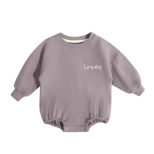 Quần Áo Cotton Tự Nhiên Thêu Logo Tùy Chỉnh Cho Em Bé Áo Nỉ Trẻ Em Bằng Vải Terry Hữu Cơ Cho Em Bé Unisex - Product Image 4