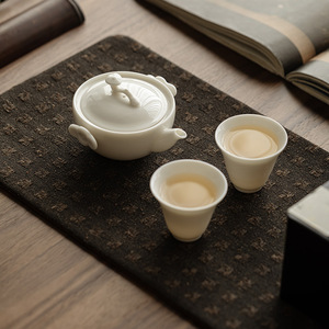 Guanlan White Porcelain Teapot Handmade Round With Lid Kung Fu <b>Tea</b> <b>Set</b> Afternoon <b>Tea</b> Brewing Vessel - Product Image 3