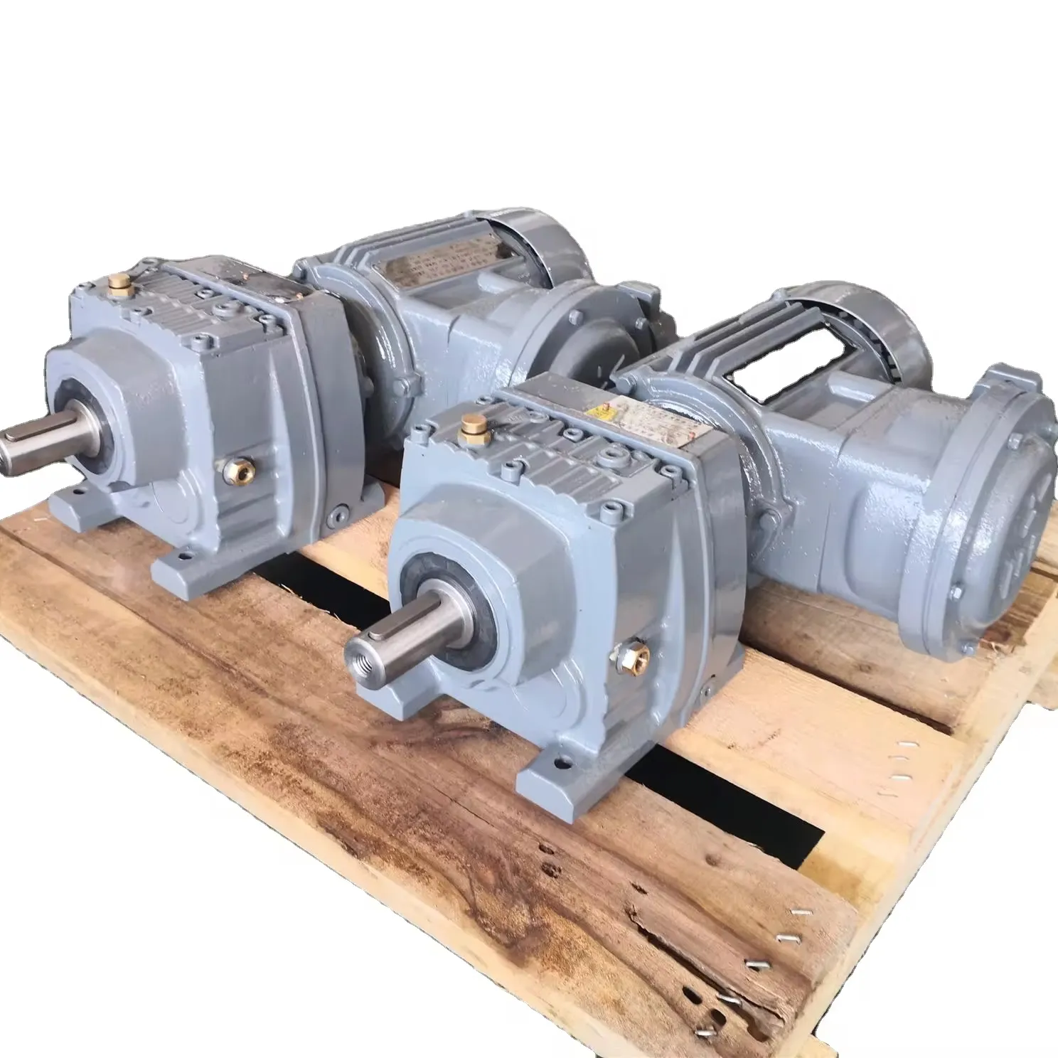 GUOMAO Brand GR19 Gear Speed Reducers High Torque Helical Worm Gear Right Angle With Flange Torque Arm Hollow Shaft Shrink Disk