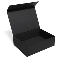 Boîte d'emballage cadeau pliable en carton rigide magnétique sur mesure pour vêtements, chaussures, chaussettes, avec ruban, matériaux recyclés, design portable