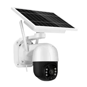 Penjualan Terbaik Solar Luar Ruangan Tahan Air IP66 CCTV Kamera Keamanan 3MP HD Nirkabel Wifi Surya PTZ Kamera Luar Ruangan ICSEE