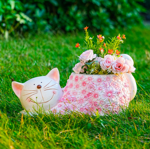 กระถางดอกไม้<span class=keywords><strong>แมว</strong></span>น่ารักและโชคดีตกแต่งสวนอย่างสร้างสรรค์ลานกลางแจ้งและระเบียงเครื่องประดับสวนกระถางดอกไม้ - Product Image 5