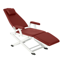 Fauteuil dentaire pliable C011, fauteuil dentaire pliable portable, fauteuil dentaire pliable avec couleurs