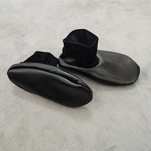 Trong nhà sàn màu đen của người đàn ông vớ da <span class=keywords><strong>PU</strong></span> vớ da ấm - Product Image 2