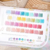 Nouveau Kit de Vernis Gel UV Nude Hua Chen Yue Xi 32 Couleurs Milan, Étanche, Séchage Rapide, Écologique, Bouteille Personnalisable avec Logo, Fournitures pour Ongles