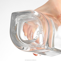 Bouteille de spiritueux de luxe en verre de 750 ml en forme d'animal avec bouchon, pour vodka, whisky, brandy, gin, rhum, tequila
