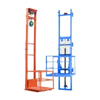Plateforme élévatrice hydraulique fixe à rail pour entrepôts, élévateur de marchandises électrique, grue de levage