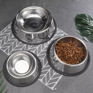 Comedero <span class=keywords><strong>para</strong></span> <span class=keywords><strong>perros</strong></span> pequeños, medianos y <span class=keywords><strong>grandes</strong></span>, <span class=keywords><strong>bebederos</strong></span>, comederos <span class=keywords><strong>para</strong></span> mascotas de acero inoxidable, forma redondeada, diseño antideslizante, comida <span class=keywords><strong>para</strong></span> mascotas, viaje de agua - Product Image 3