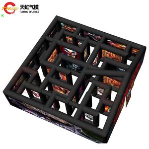 Château gonflable de <span class=keywords><strong>labyrinthe</strong></span> de maison hantée d'Halloween de 8x8m nouveau design avec expédition rapide et souffleur d'air - Product Image 5