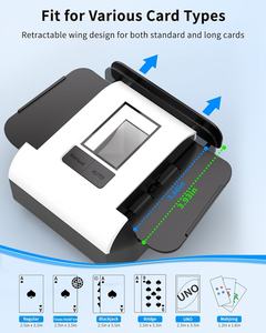 Barajador de Cartas Automático para 1-2 Mazos, Modos Dual Automático/Manual, Recargable por USB-C, Funcionamiento Silencioso, Compatible con Póker y Mahjong - Product Image 4